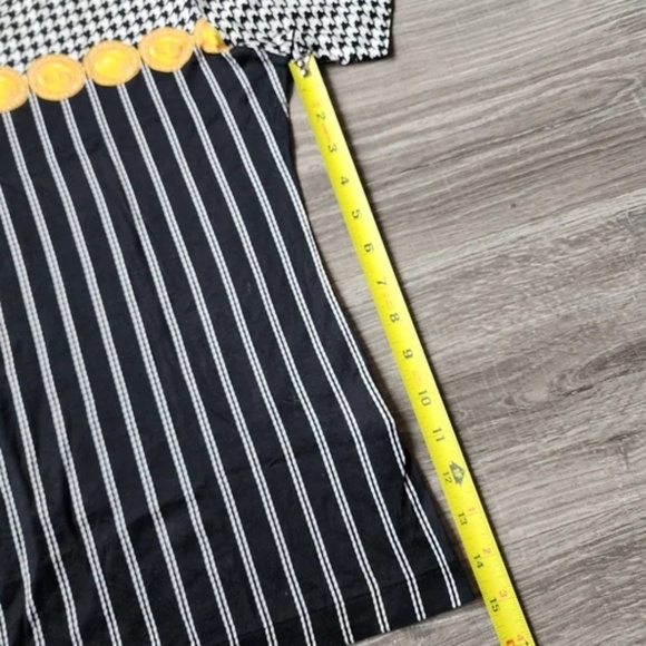 Christian Dior Houndstooth Button Polo Top Shirt Small Med 90 Vintage Dior Box - Picture 10 of 14